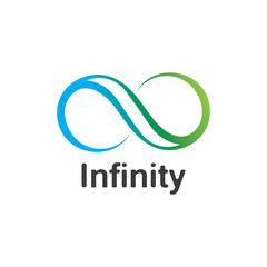 Infinity logo design inspiration vector illustration template icon