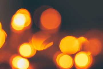 Abstract Gold bokeh sparkle on dark  background