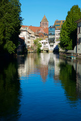 Fototapeta na wymiar Buildings in Strasbourg.