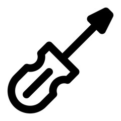 Screwdriver Line Icon Vector