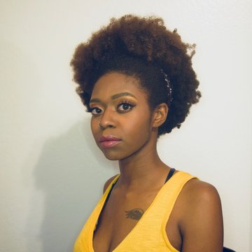 African American Women with Natural Afro