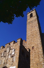 Detail of Conti Guidi castle, Poppi, Tuscany, Italy