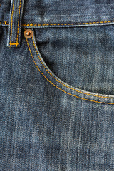 Close up blue jeans denim fabric texture background