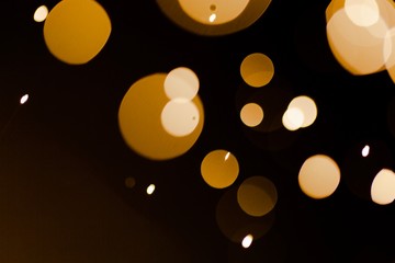 Bokeh gold color for abstract background