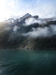 clouds over mountains