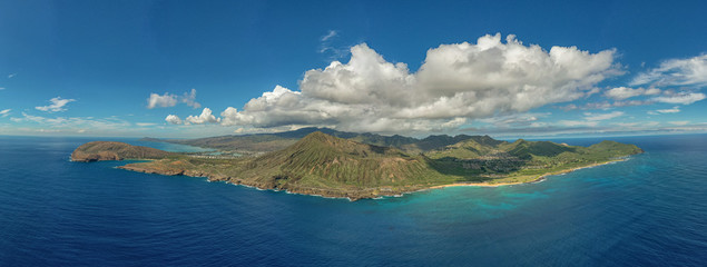 Fototapeta na wymiar Hawaii Oahu Aerial