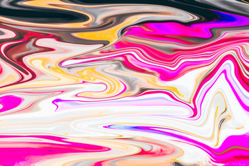 Fototapeta premium Abstract background of multiple colour are melting and mixing to layer wave.