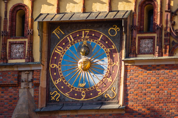 Zegar na Ratuszu we Wrocławiu
