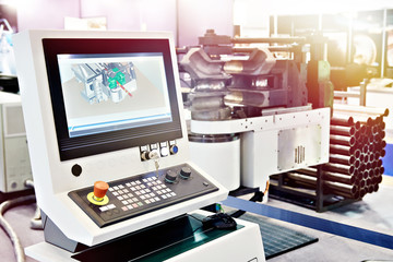 Control panel monitoring forming machine cnc