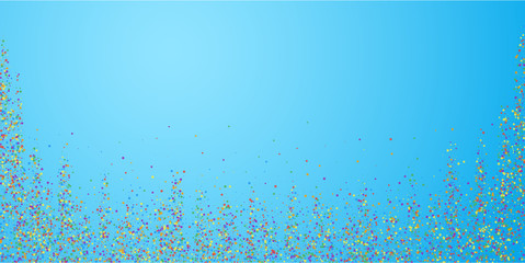 Festive confetti. Celebration stars. Colorful conf