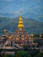Naklejka premium Wonderful view around of the Wat Phra That Pha Son Kaew Phetchabun ,Thailand. 