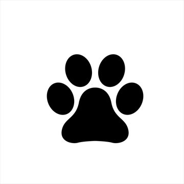 Paw icon in trendy flat style isolated on background. Paw icon page symbol for your web site design Paw icon logo, app, UI. Paw icon Vector illustration, EPS10.