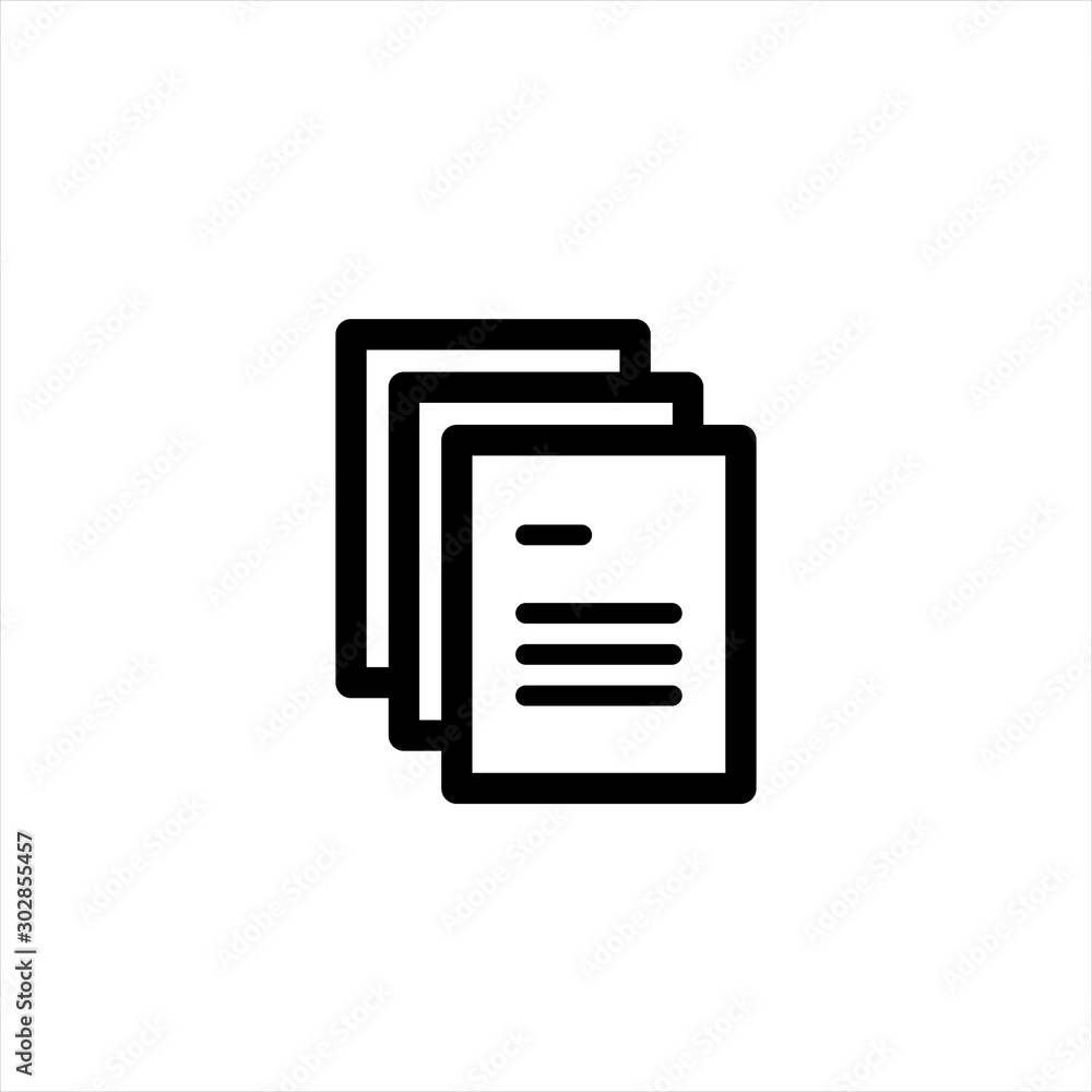Poster document icon in trendy flat style isolated on background. document icon page symbol for your web si