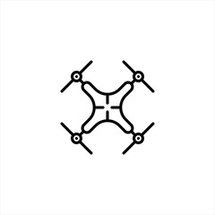 Drone icon in trendy flat style isolated on background. Drone icon page symbol for your web site design Drone icon logo, app, UI. Drone icon Vector illustration, EPS10.