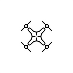 Drone icon in trendy flat style isolated on background. Drone icon page symbol for your web site design Drone icon logo, app, UI. Drone icon Vector illustration, EPS10.