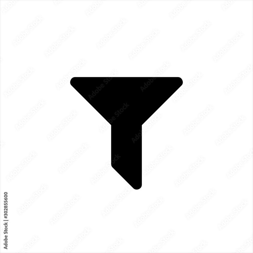 Poster filter icon in trendy flat style isolated on background. filter iconn page symbol for your web site 