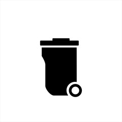 Trash can iconin trendy flat style isolated on background. Trash can icon page symbol for your web site design Trash can icon logo, app, UI. Trash can icon Vector illustration, EPS10.