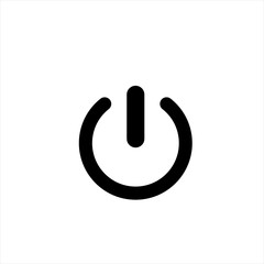 Power icon in trendy flat style isolated on background. Power icon page symbol for your web site design Power icon logo, app, UI. Power icon Vector illustration, EPS10.