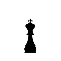 Chess king icon in trendy flat style isolated on background. Chess king icon page symbol for your web site design Chess king icon logo, app, UI. Chess king icon Vector illustration, EPS10.