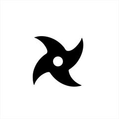 Ninja Star icon in trendy flat style isolated on background. Ninja Star icon page symbol for your web site design Ninja Star icon logo, app, UI. Ninja Star icon Vector illustration, EPS10.