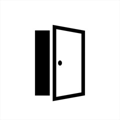Door icon in trendy flat style isolated on background. Door icon page symbol for your web site design Door icon logo, app, UI. Door icon Vector illustration, EPS10.