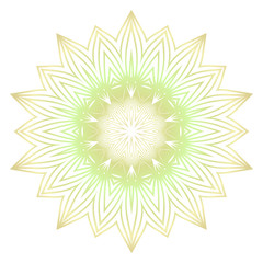 Light color mandala ornamnet. Spring decoration. Vector illustration
