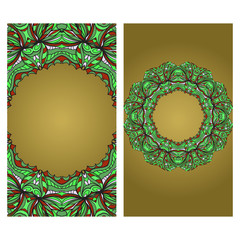 Vector Mandala Pattern For Template, Flyer Or Invitation Card