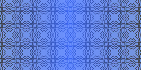 Seamless geometric pattern with decorative art-deco modern ornamnet. Vector illustration