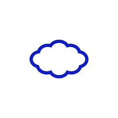 cloud icon. vector flat illustration