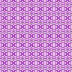 Seamless geometric pattern. Vector illustration. Purple white color