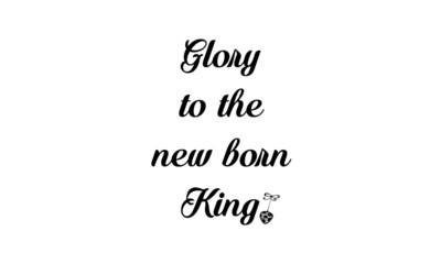 Christmas Quote, Winter X mas slogan, Inspirational text for invitation design