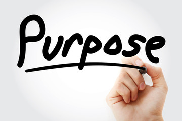 Purpose hand with marker