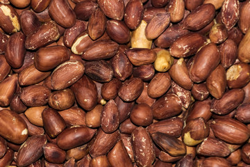 Peanuts nuts background roasted cleaned up a lot