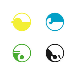 Circle Animal Icon Set