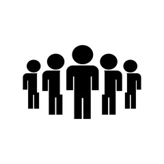 Peoples group icon on white background Vector illustration