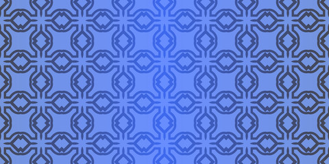 Fototapeta premium Seamless geometric pattern with decorative art-deco modern ornamnet. Vector illustration