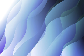 Wave background. Abstract geometric pattern. Vector illustration. Blue color