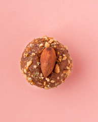 Dried fruit candy cooked in a blender. Proper nutrition. Sweet without sugar. Healthy and natural food for children.