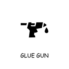 Glue Gun flat vector icon