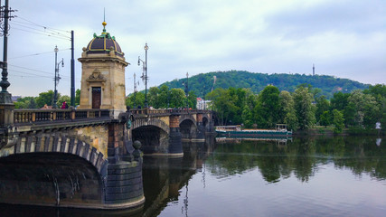 Legion Bridge (Most Legií), the seventh bridge of Prague (Czech Republic)