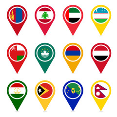 Asian countries part 4 vector icons design