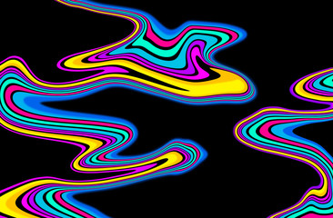 Futuristic abstract colourful wavy fluid and liquid background for make wallpaper on screen of monitor.