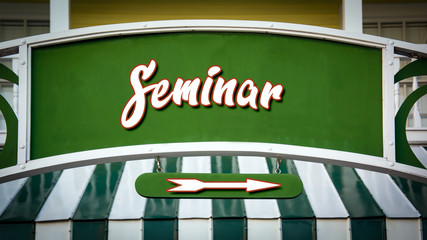 Street Sign to Seminar