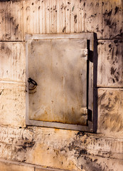 old metal door