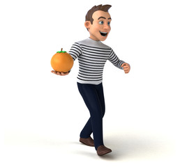 Fun 3D cartoon casual character