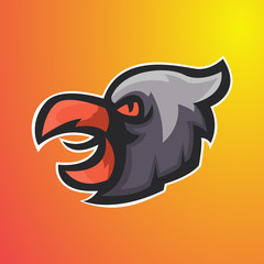 eagle head  esport logo,suitable for  team gaming logo, clothing, and etc.vector esport