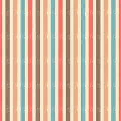 Wallpaper murals Vertical stripes Seamless abstract ikat pattern with multicolored stripes.
