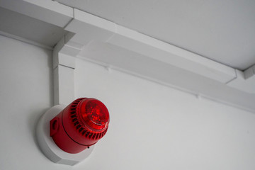 Red fire alarm sounder 