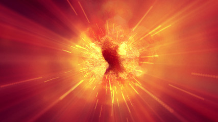 Fototapeta premium explosion fire abstract background texture