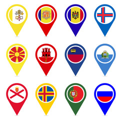 European countries part 4 vector icons design